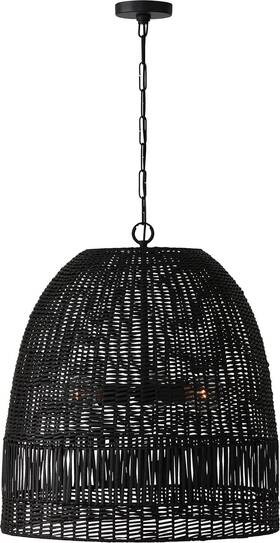 Fixture Company 347533mb Naomi Bohemian Handcrafted Rattan Large Pendant Ceiling Light