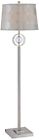 Ls-81108 Floor Polished Source Steel Lite Clear Cosimo Glass Lamp