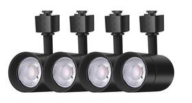 Lth-b-4 Flsnt 1-light Black Led Linear Track Lighting Mini Cylinder Step Head 4-pack