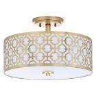 Flu4001a Safavieh Vera Chain Link Semi Flush Mount Light
