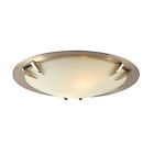 14894 Flush Lighting Nickel Light Paralline Plc Satin Sn Mount Box