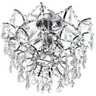 Viv-154sf-pc Flush Lighting Dainolite 4-light Crystal Fixture Mount