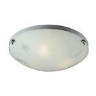 5088-3 Flush Whimsy Mount Celestial Lighting Nursery Elk - Satin Frost Nickel