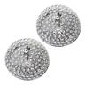 Fm1000-chr-2pk Elegant Designs Light Crystal Pack Flush Mount Ceiling 810241026376