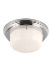 Fm382pn Murray Feiss Flush Ceiling Light Polished Nickel Wide
