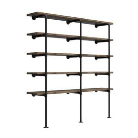 Fwcdj-77h Fof Friend Of Family 77 Inch Tall 14 Deep 3pcs Industrial Retro Wall Mount Iron Pipe Shelf ... Fast Ship