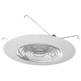 Four-bros Lighting 635040421975 6 Inch Fresnel Glass Lens With White Plastic Shower Trim - 60 Watt Pack Of 1