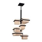 P376-615b Foyer Kovacs George Textured Bronze Chandelier Dorian