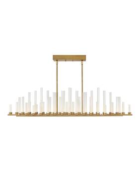 Fr46108hbr Fredrick Ramond Fr46108 Brass Trinity 50 Light 48 Inch W Led Linear Chandelier