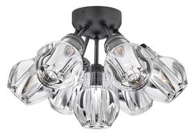 Fr46951blk Fredrick Ramond Fr46951 Elise 7 Light 16 Inch W Semi-flush Globe - Black