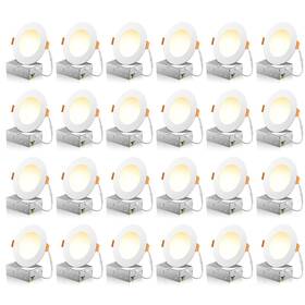 Dlb07-d410-c5t-700 Freelicht 4 Inch Led Recessed Ceiling Lights 24 Pack Dimmable Selectable Color Temp 5cct