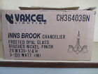 Ch36403bn Frosted 2 Opal Brushed Vaxcel Chandeliers Nickel Set Shades