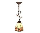 Ftm10002 Crystal Hanging Tiffany Mini Pendant Antique Bronze Leaf Springdale