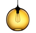 Fv06 Niche Modern Solitaire Pendant Light Amber With 50 Black Cord Set 638183896969