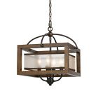 Fx-3536-1c Cal Lighting Wood Four-light 020193156285