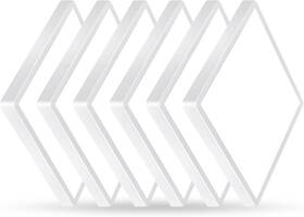 B0d8q56r8k Fy Wisdom Fly Lighting 12 Inch 24w Square Led Flush Mount Ceiling Light Fixtures 3000k To 6000k 6 Pack