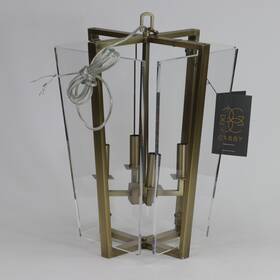 Sch-192102 Gabby Melissa 4-light Lantern Chandelier In Brass