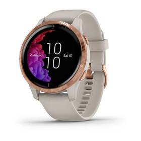 Garmin 753759227890 Venu Worldwide Light Sand With Rose-gold Hardware