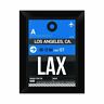 Gcf-454537-1216-314 Naxart Lax Los Angeles Luggage Tag Framed Graphic Art Print