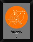 Gcf-465095-1216-314 Naxart Vienna Orange Subway Map Framed Graphic Art Print On