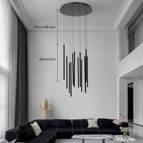 1903 Gdrasuya10 12-light Adjustable Chandelier Drop Pendant Lamp Living Room Stairway Ceiling