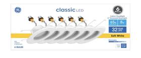 Ge 043168476737 Classic Led Indoor Floodlight 6 Inch Recessed Downlight Pack