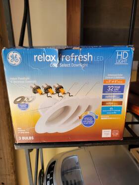 Ge 93121158 Relax/refresh Downlight - Model Led8drs6/g2/cct9tq/lt3 White 3 Pack
