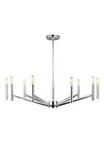 3124309-05 Generation Lighting 3124309 Vector 9 Light 36inch.w Chandelier Chrome