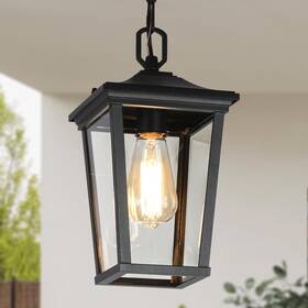 Gepow 732133127612 Outdoor Pendant Light Fixture Farmhouse Exterior Anti-rust Hanging Lights Wi