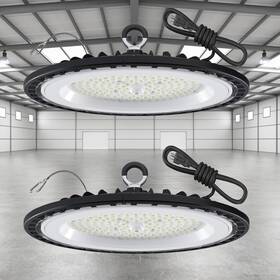 Ggth 764015721014 2 Pack Ufo Led High Bay Light Plug And Play Lighting For Warehouse 5000k Dayl