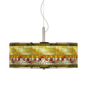 T6343-36f04 Giclee Glow Tiffany-style Lily 20 Inch Wide Pendant Light