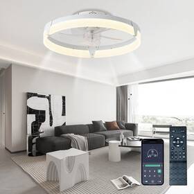 Gj-064 Gjeg 20 Ceiling Fans With Lights And Remote New Upgraded Low Profile