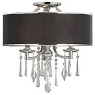 Gl Home Office Designs Convertible 3 Light Crystal Chandelier Drum Shade Pendant Lamp Lighting B 0742889404219