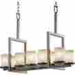 Gla-8757-16-whtw-nckl Dakota Justice Design Veneto Luce Chandelier Brushed Nickel 784689544702