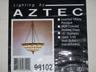 98102 Glass Nib Stained Pendant Aztec Lighting Inverted Tiffany