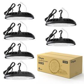 Gt-hb-rz-ac-150w6p Glitgate Led High Bay Light 150w 21000lm 5000k Ufo Lights 600w Mh/hps Equiv. Commerc