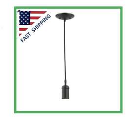 Globe 058219649060 Electric 1-light Vintage Edison Mini Pendant In Matte Black #64906