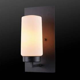 44659 Globe Electric Laney Black Industrial Indoor/outdoor 1-light With Frosted Glass