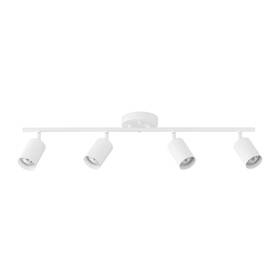 57011 Globe Pratt 4-light Track Lighting Matte White Bulb Not Included
