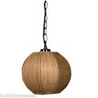 128491 Globe 8 Fabric -0729 Shade Light Hanging " Burlap Pendant Mini