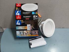91328 Globe Duo Bright White 5-6 Inch W Plastic Led Retrofit Recessed Lighting 60