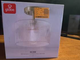 66000131 Globe Electric 058219550274 Light 10 Inch Suzie Semi Flush Mount Gold Finish #66000131