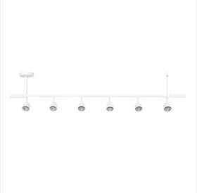 91002803 Globe Electric 6-light Track Lighting Kit With Swivel Bars 5.3 Ft 3a