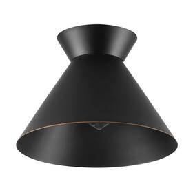 91010462 Globe Electric 12 Inch W Flush Mount Ceiling Fixture - Black