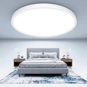 Gobright 008678892545 16.5inch Led Flush Mount Ceiling Light Fixture 32w - White