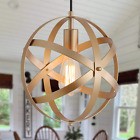 Gold Globe Modern Industrial Pendant Light Fixtures Rustic Farmhouse Ceiling