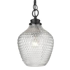 1088-m Golden Lighting Blk-clr Adeline - 1 Light Pendant Ceiling
