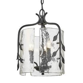 3160-3p Golden Lighting Hwg Calla 3 Light 13 Inch W Pendant - Black