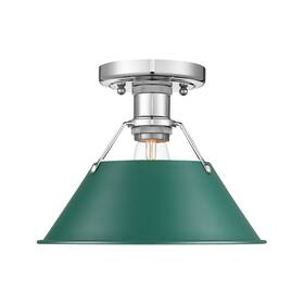3306-fm Golden Lighting Ch Orwell 10 Inch W Semi-flush Ceiling Fixture - Chrome /