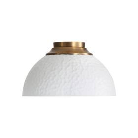 6950-fm Golden Lighting Mbs Shepard 3 Light 14 Inch W Semi-flush - Modern Brass /